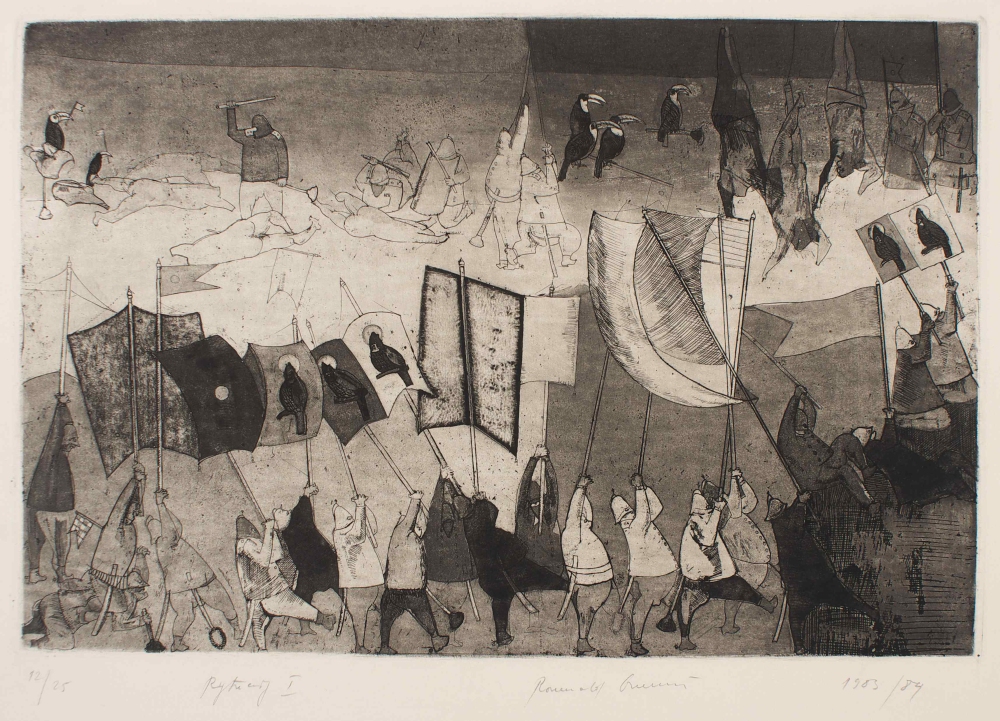 R.Oramus, Rytuały I, 1983-84, intaglio
