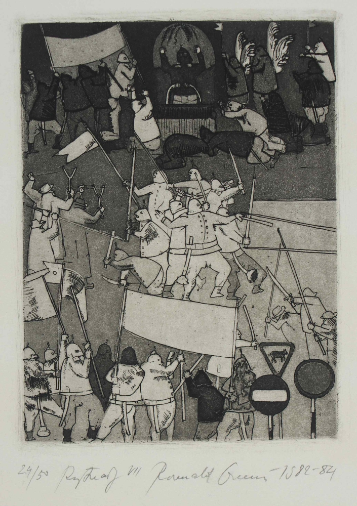 R.Oramus, Rytuały VII, 1982-84, intaglio